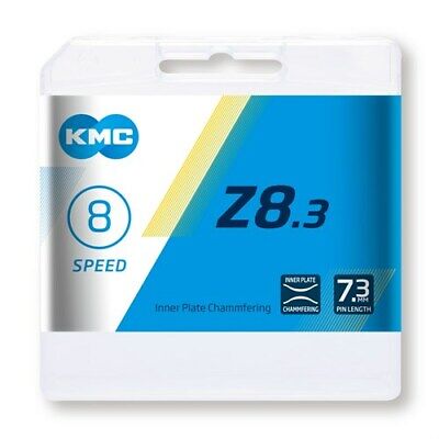 KMC Z8 Silver And Grey Chain - charged-ebikes