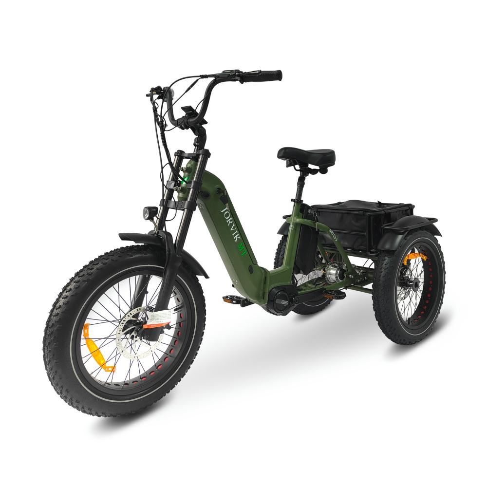 Jorvik Dual Battery Mid Drive Electric Folding Mountain Trike JMT13 (250w)