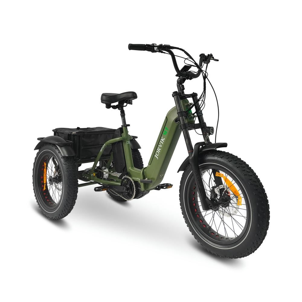 Jorvik Dual Battery Mid Drive Electric Folding Mountain Trike JMT13 (250w)