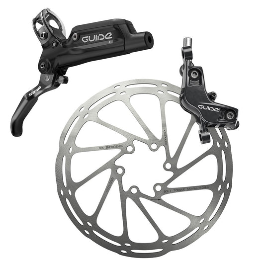 SRAM Guide R Front Hydraulic Disc Brake - Black - charged-ebikes