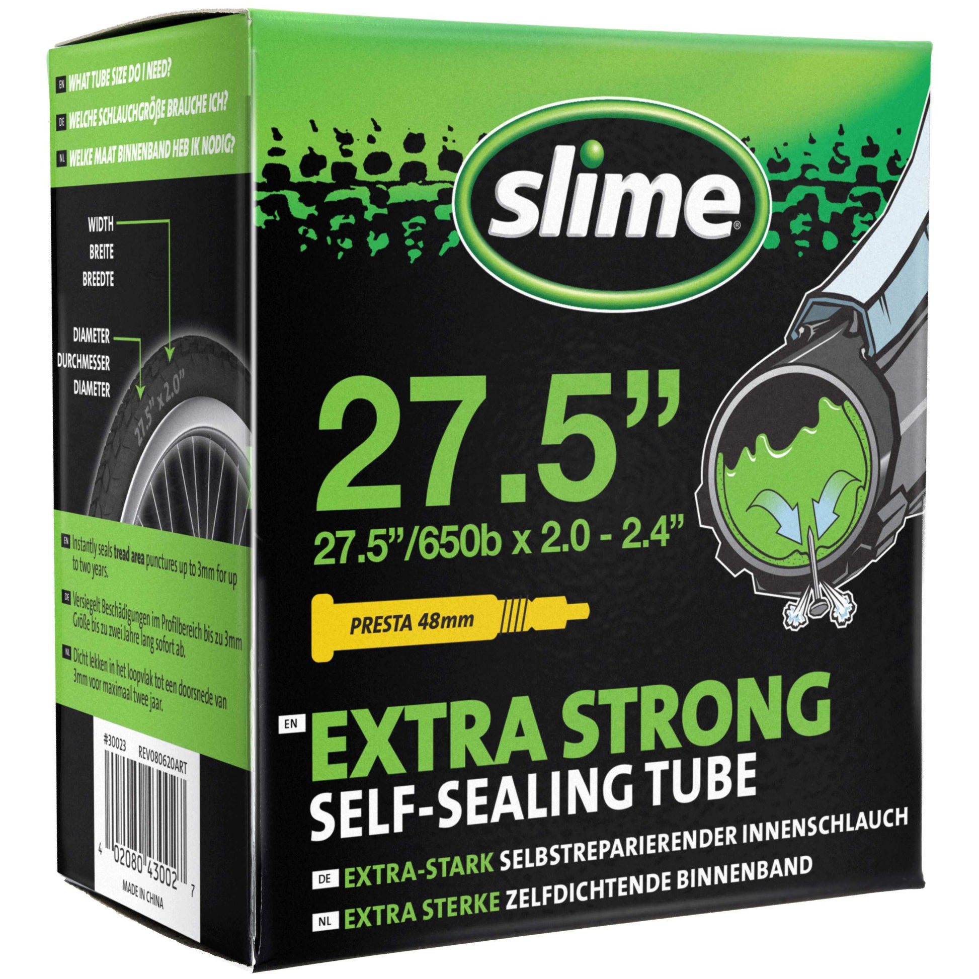 Slime Smart Tube 27.5 X 1.9/2.125 PV - charged-ebikes