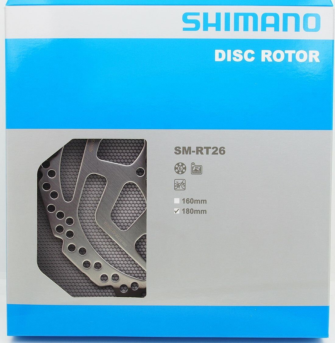 Shimano SM-RT26 6 bolt disc rotor for resin pads