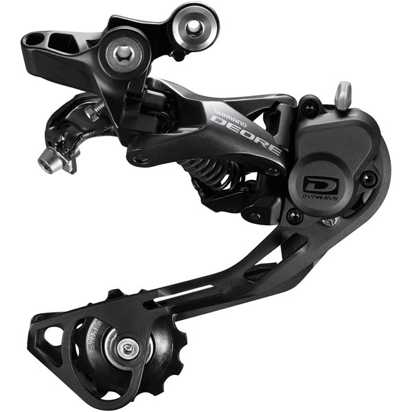 Shimano RD-M6000 Deore 10-speed Shadow+ design rear derailleur, SGS, black - charged-ebikes